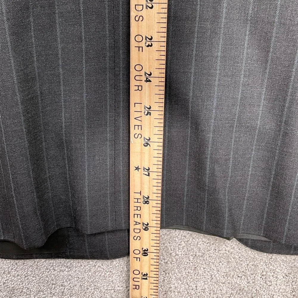 Ermenegildo Zegna‎ Blazer Men 40 Gray Blue Pinstripe Barneys Classic Career Wool